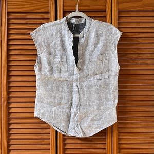 Inizio Made in Italy 100% Linen Top